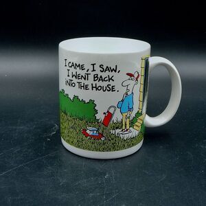 Hallmark Shoebox Greeting Coffee Mug I Came I Saw I Went Back Into The House Dad